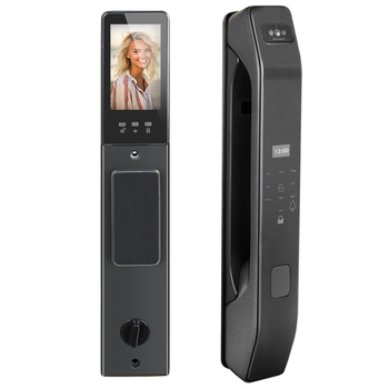 Έξυπνο κλείδωμα πόρτας με φλέβα παλάμης, αποτυπώματα και 3D αναγνώριση προσώπου, απομακρυσμένο ξεκλείδωμα (βιομετρικά στοιχεία φλέβας παλάμης; δακτυλικό αποτύπωμα; 3D αναγνώριση προσώπου; DC τροφοδοσία)