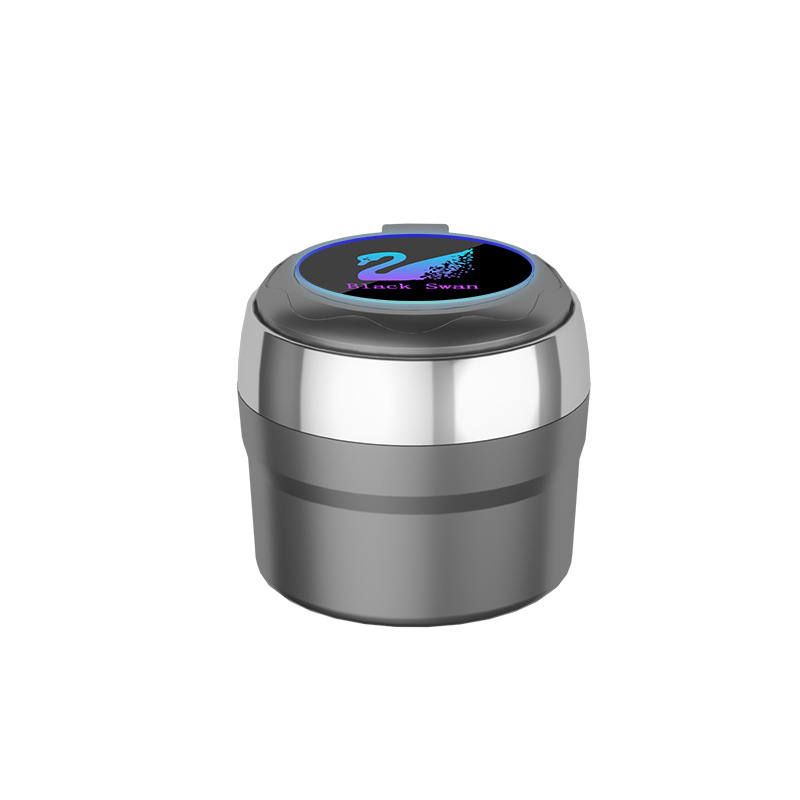 Inteligentna pepeljara za automobil s RGB dišućim svjetlom, ABS/keramika, modeli Y12/Y13, težina 275 g/175 g, mogućnost prilagodbe