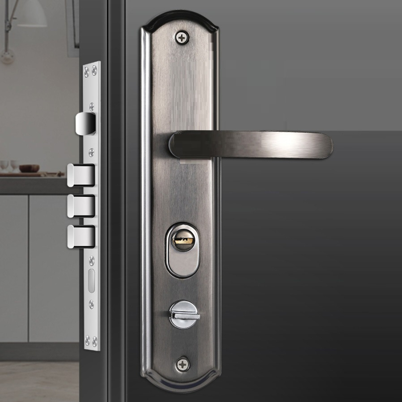 Panel brave na vrata – željezno tijelo; marka EIMING/WEI Ming; model Anti-theft door lock panel-iron; stil moderni minimalistički