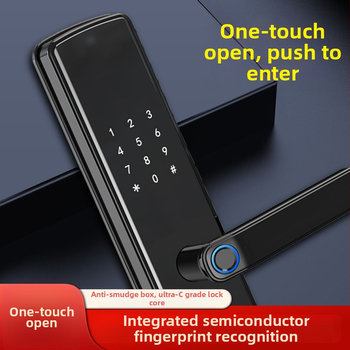 Έξυπνο ηλεκτρονικό κλειδί πόρτας με αποτύπωμα, κωδικό και κάρτα – ημι-αυτόματο άνοιγμα με ένα άγγιγμα, μοντέλο B26A, αποθήκευση αποτυπωμάτων 100, πάνω από 100000 κύκλους λειτουργίας, χρόνος σάρωσης <0.1 s