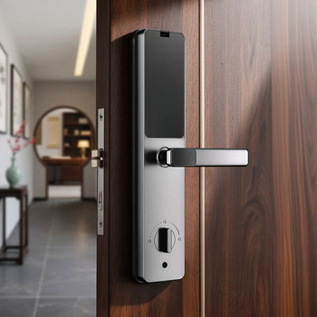 B02 Ημι-αυτόματη ηλεκτρονική κλειδαριά πόρτας με αποτύπωμα και κωδικό πρόσβασης για οικία και μικρό γραφείο