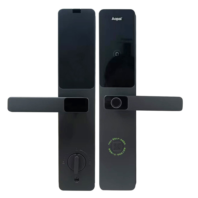 B02 Ημι-αυτόματη ηλεκτρονική κλειδαριά πόρτας με αποτύπωμα και κωδικό πρόσβασης για οικία και μικρό γραφείο