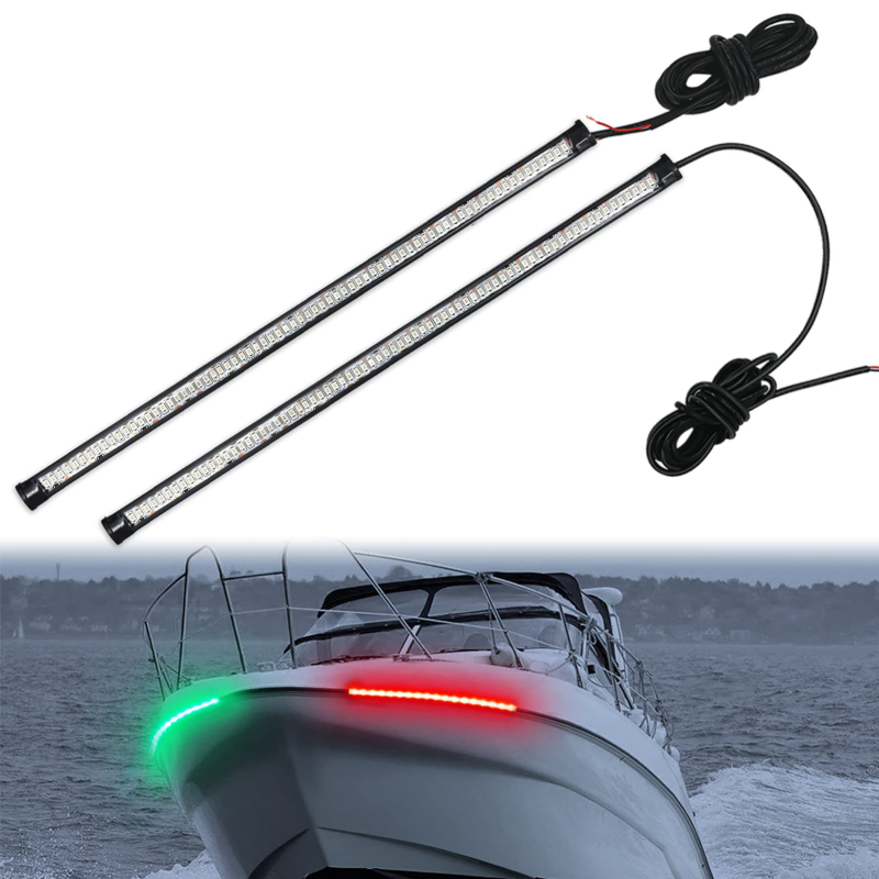 Priključna LED navigacijska svjetiljka za palubu, silikon, 10W, 12V, IP67
