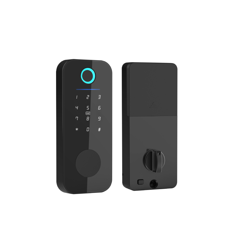 Έξυπνο κλειδί πόρτας με αποτύπωμα FF01 — αποθήκευση 100 δακτυλικών αποτυπωμάτων, πάνω από 1.000.000 ξεκλειδώσεις, σάρωση σε 0,1 δευτερόλεπτο, εύρος λειτουργίας -30 έως 70°C, κατάλληλο για ξενοδοχεία, γραφεία και ενοικιαζόμενα.