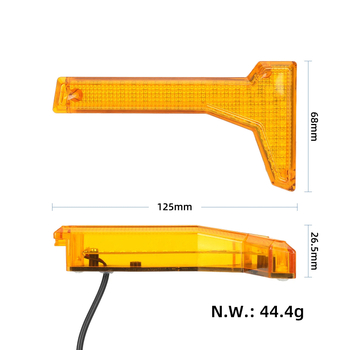 KuKirin G4Pro/G4Max: Μπροστινά και πίσω φώτα σήμανσης για σκούτερ, τετρά πλευρικά γωνιακά φώτα, ABS, 36V