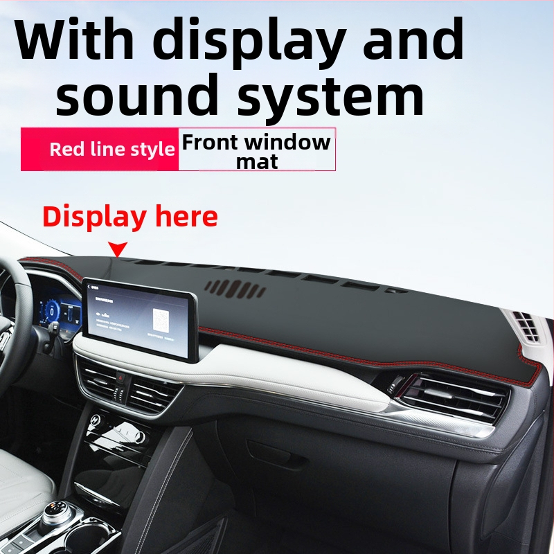 Kožni podmetač ploče za zaštitu od odsjaja, s dvostrukom linijom, prilagodljiv, pogodan za sve sezone, Luochi