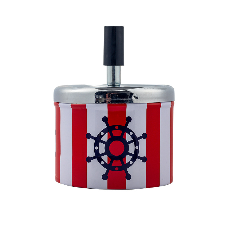 Scrumieră metalică cu spațiu decorativ și depozitare, Cookbool, design modern minimalist, personalizabil