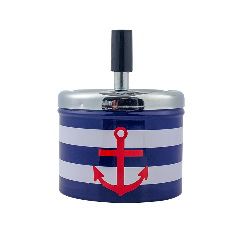 Scrumieră metalică cu spațiu decorativ și depozitare, Cookbool, design modern minimalist, personalizabil