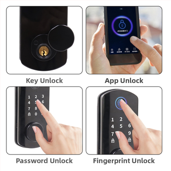 AF07 Smart zámok - odtlačok prstu a heslo, 100 odtlačkov, 100000+ odomknutí, sken <1 s, falošná identifikácia <0,001%, prevádzková teplota -20°C až 70°C