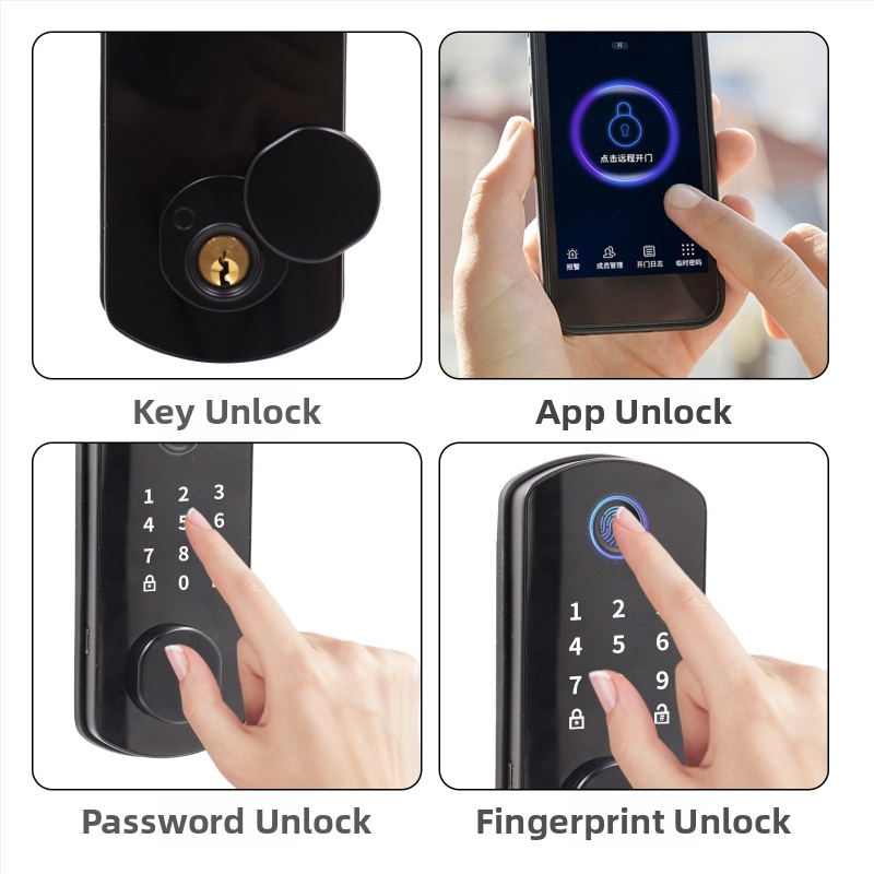 AF07 Smart zámok - odtlačok prstu a heslo, 100 odtlačkov, 100000+ odomknutí, sken <1 s, falošná identifikácia <0,001%, prevádzková teplota -20°C až 70°C