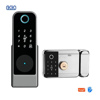 Έξυπνη διπλής όψης κλειδαριά πόρτας με ανάγνωση δακτυλικών αποτυπωμάτων – για πόρτες από σίδηρο/ξύλο, KK Smart Bull Head; 300 αποτυπώματα, >1 000 000 ξεκλειδώσεις, σάρωση 0,01 s, ψευδώς αναγνωρισμένα <0,01%, ψευδώς απορριφθεί <0,01%