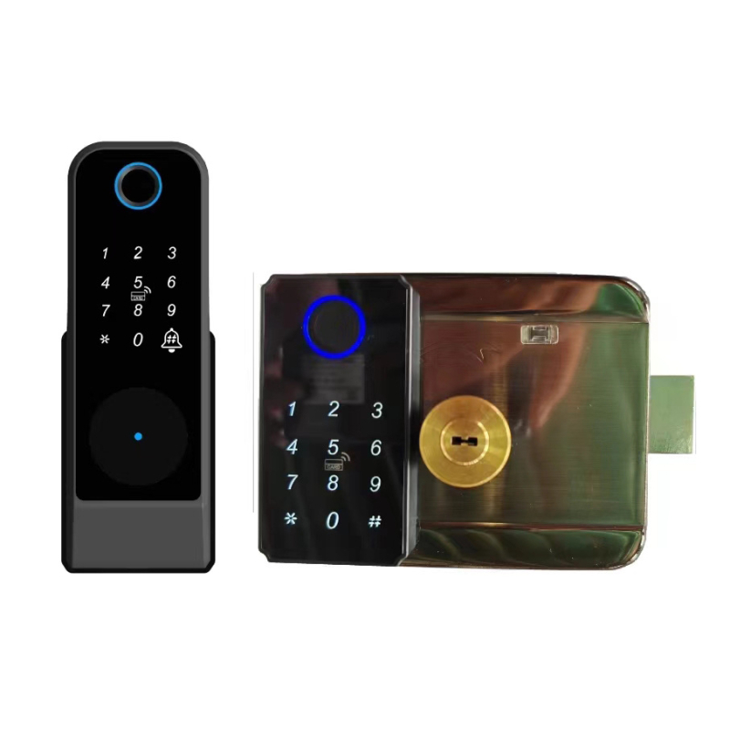 Έξυπνη διπλής όψης κλειδαριά πόρτας με ανάγνωση δακτυλικών αποτυπωμάτων – για πόρτες από σίδηρο/ξύλο, KK Smart Bull Head; 300 αποτυπώματα, >1 000 000 ξεκλειδώσεις, σάρωση 0,01 s, ψευδώς αναγνωρισμένα <0,01%, ψευδώς απορριφθεί <0,01%