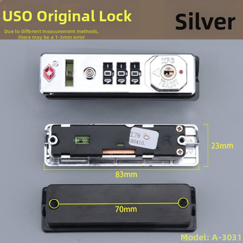 Κλειδαριά αποσκευών με κωδικό — πλευρική κλειδαριά βαλίτσας (Κατηγορία: αξεσουάρ αποσκευών; Τύπος κλειδαριάς: κωδικός; Θέση: πλευρική)