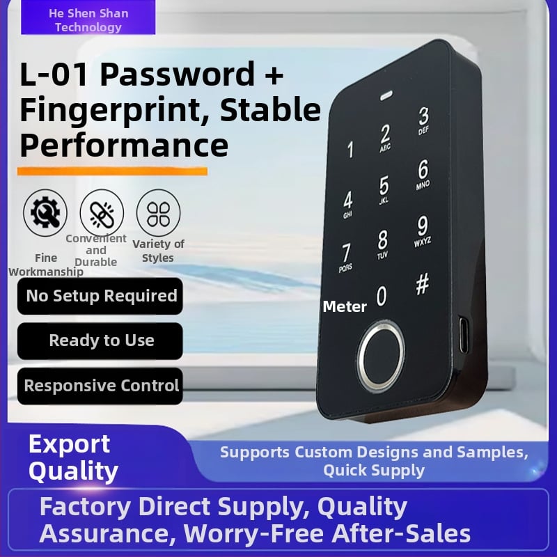 Dulap de locker cu închidere prin amprentă și parolă; model L-01; personalizare disponibilă; marcă HSS; potrivit pentru sala de sport, saună și vestiarele personalului