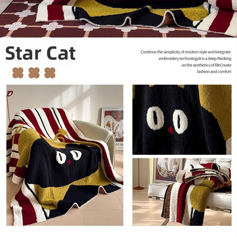 Bowknot prikrývka na pohovku – polyester, 1,0–1,5 kg, štyri ročné obdobia, jednobarevný vzor, cartoon štýl