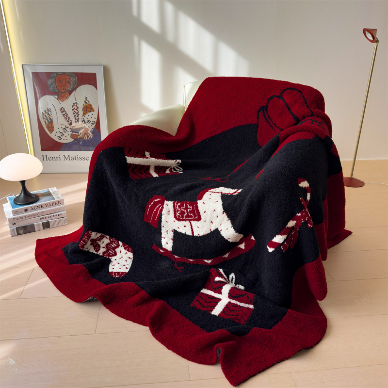 Bowknot kanapé takaró – poliészter, 1,0–1,5 kg, négy évszak, egyszínű minta, rajzfilm stílus