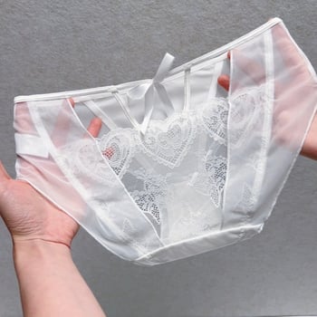 Chrono Cross čipkaste gaćice s prorezima, srednji pojas, 90% najlon, pamukasti gusset, prozračne, podižu bokove, nevidljive