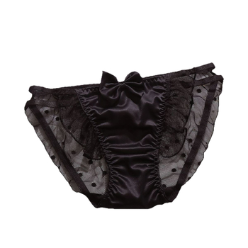 Dječje gaćice od Milk Silk, prozračne s pamukom u preponama, srednji pojas, tkanina, uzorak mašna