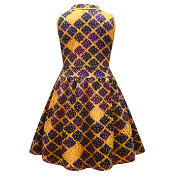 Haljina za djecu s naramenicama, A-linija, 65% acetat vlakna, za djevojčice 3–8 godina, lansirano 2022