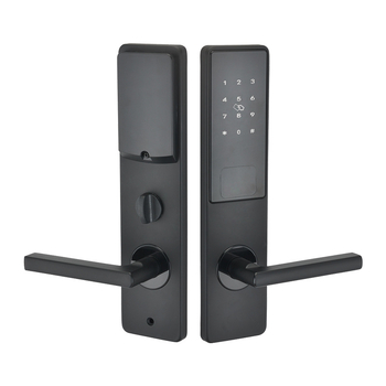Pametna hotelska brava za vrata s lozinkom i IC karticom, Bluetooth daljinsko upravljanje, za drvena vrata, model J023-x, memorija otisaka 100, više od 100000 otključavanja, skeniranje 0,01 s, mangan čelik
