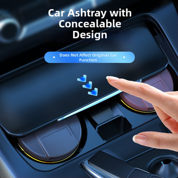 Keramický popolník do auta s vekom | Model 028, biomimický výrobný proces, dvojité použitie pre domov a auto — Zhenshangle