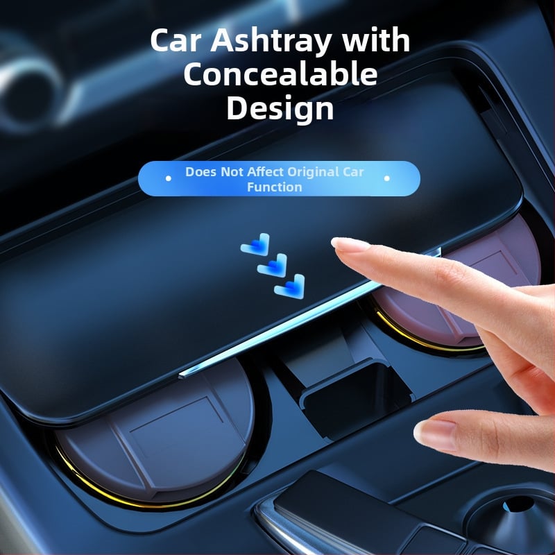 Keramický popolník do auta s vekom | Model 028, biomimický výrobný proces, dvojité použitie pre domov a auto — Zhenshangle