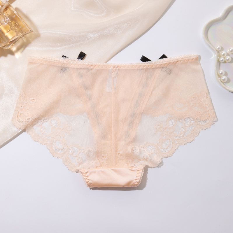 Ženske gaćice niskog struka s podizanjem stražnjice, pleteni najlon, pamukova podstava intimne zone