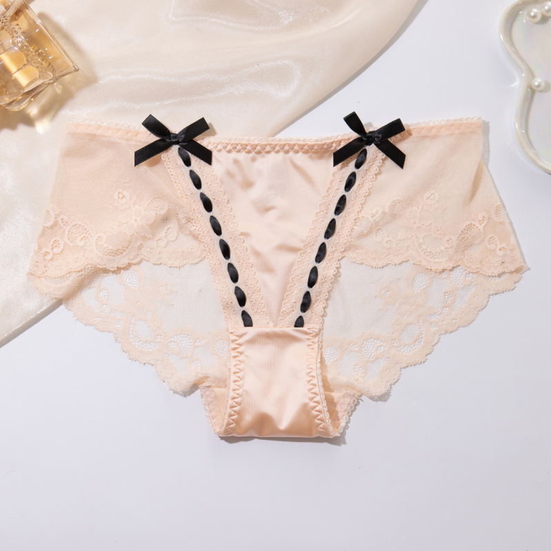 Ženske gaćice niskog struka s podizanjem stražnjice, pleteni najlon, pamukova podstava intimne zone