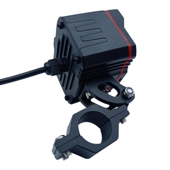 LED φως μοτοσικλέτας, προβολέας Angel Smile με 12 λειτουργίες, αλουμινένιο περίβλημα, καθολική τάση 12–85V, διάρκεια ζωής 50.000 h