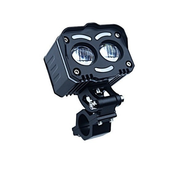 LED φως μοτοσικλέτας, προβολέας Angel Smile με 12 λειτουργίες, αλουμινένιο περίβλημα, καθολική τάση 12–85V, διάρκεια ζωής 50.000 h