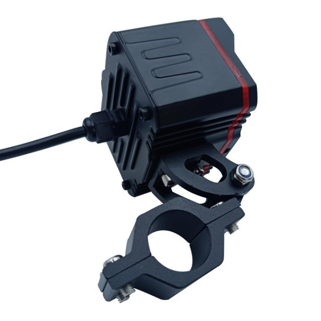 LED φως μοτοσικλέτας, προβολέας Angel Smile με 12 λειτουργίες, αλουμινένιο περίβλημα, καθολική τάση 12–85V, διάρκεια ζωής 50.000 h