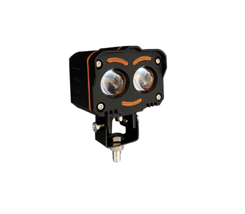 LED φως μοτοσικλέτας, προβολέας Angel Smile με 12 λειτουργίες, αλουμινένιο περίβλημα, καθολική τάση 12–85V, διάρκεια ζωής 50.000 h