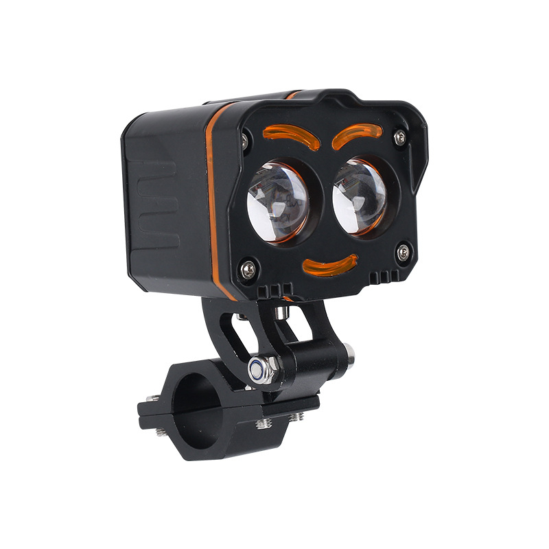 LED φως μοτοσικλέτας, προβολέας Angel Smile με 12 λειτουργίες, αλουμινένιο περίβλημα, καθολική τάση 12–85V, διάρκεια ζωής 50.000 h