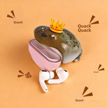 Калъф за слушалки Ugly Frog, твърд корпус, ръчна изработка, за Apple