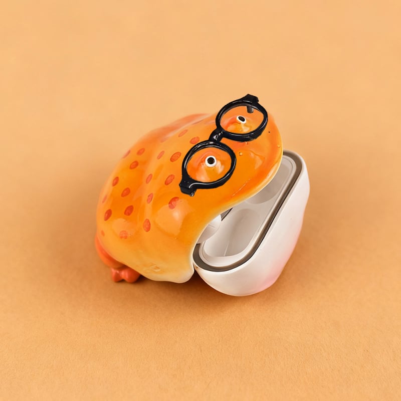 Калъф за слушалки Ugly Frog, твърд корпус, ръчна изработка, за Apple