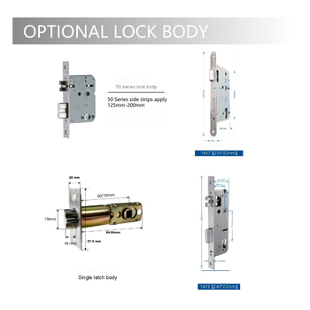 KK 9401 Vnútorný jednoručný zámok na drevené dvere – Bluetooth heslo, otlačok prsta, karta a kľúč; batériové napájanie; viac ako 1 000 000 otvorení; skenovanie 0,01 s