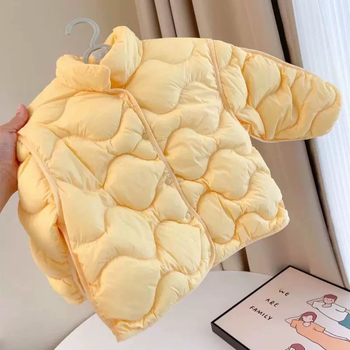 Παιδικό ελαφρύ ζεστό μπουφάν φθινοπωρινό-χειμερινό, casual στυλ, για παιδιά 8 ετών και άνω; Γέμισμα: Silk Cotton (Polyester Fiber); Κύριο ύφασμα: Vinylon 100%; Εσωτερική επένδυση: Vinylon 100%; Χειμώνας 2024