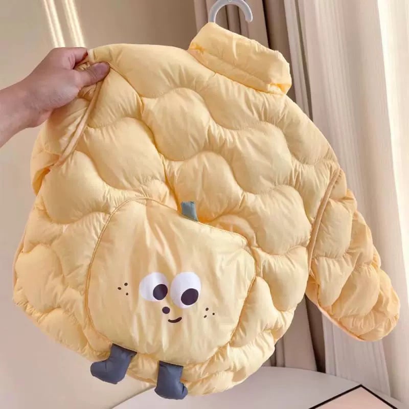 Παιδικό ελαφρύ ζεστό μπουφάν φθινοπωρινό-χειμερινό, casual στυλ, για παιδιά 8 ετών και άνω; Γέμισμα: Silk Cotton (Polyester Fiber); Κύριο ύφασμα: Vinylon 100%; Εσωτερική επένδυση: Vinylon 100%; Χειμώνας 2024