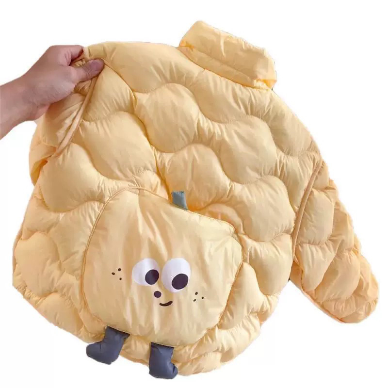 Παιδικό ελαφρύ ζεστό μπουφάν φθινοπωρινό-χειμερινό, casual στυλ, για παιδιά 8 ετών και άνω; Γέμισμα: Silk Cotton (Polyester Fiber); Κύριο ύφασμα: Vinylon 100%; Εσωτερική επένδυση: Vinylon 100%; Χειμώνας 2024