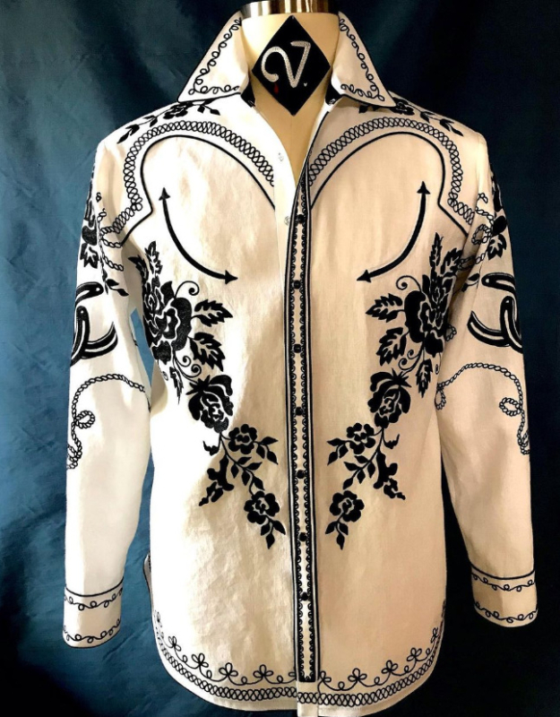 Женска блуза-поло с поло яка, дълги ръкави, тясна кройка, средна дължина, памучно-полиестерова смес с еластан, геометричен принт