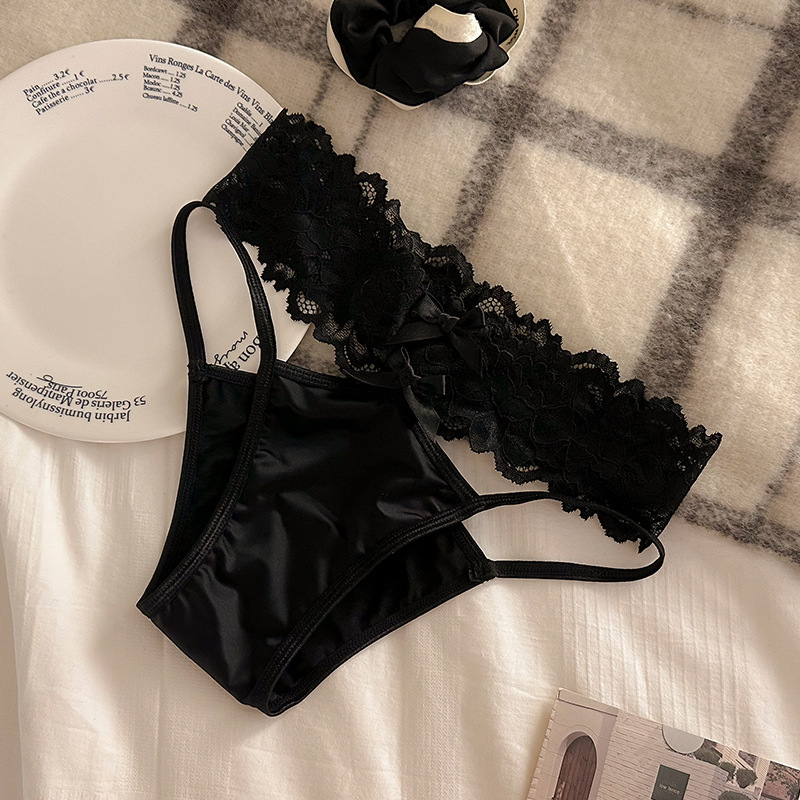 Дамски нейлонови бикини с ниска талия, дишащи, памучна вложка