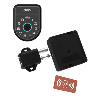 OL603B Умна ключалка за шкаф с пръстов отпечатък, парола, Bluetooth и RFID – без пробиване, за дом и мебели