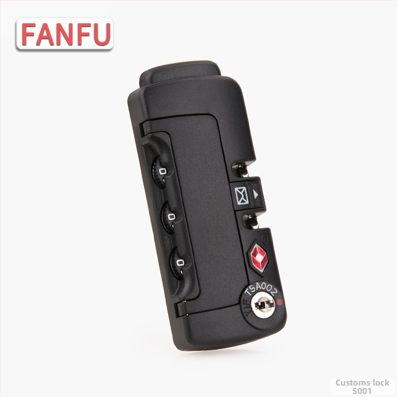 Fanfu zámok na kufor TSA002 – plastový proti krádeži, model S001, kompatibilný s TSA708