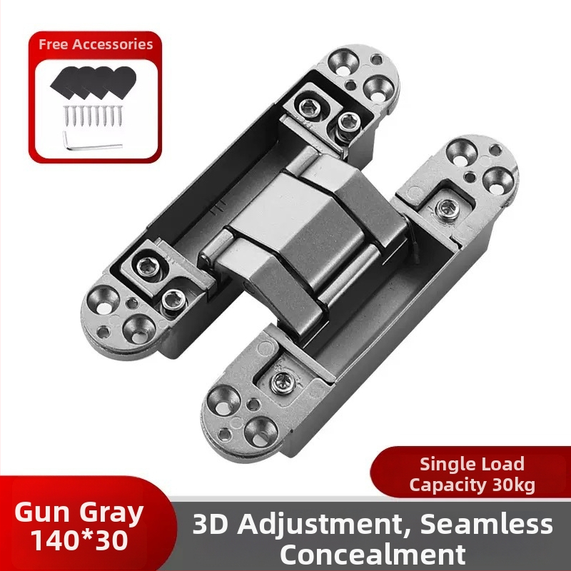 Háromdimenziós állítható rejtett csukló, önzáró, halk működés, cinkötvözet, 2 mm vastagság, felületkezelés: elektrolitikus bevonat és porlasztás