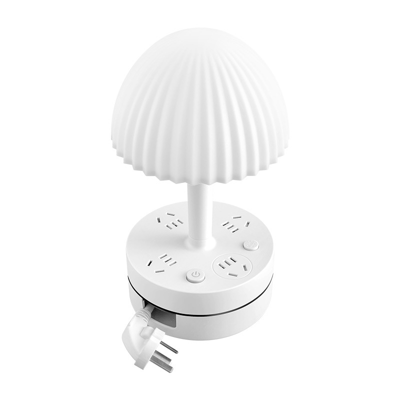 Домашна настолна лампа за бюро и спалня, с нощна светлина и светлина за учене, 220V, CRI 80–89, бутонен превключвател, пластмасово абажурче, захранване от контакт, модерен минималистичен стил