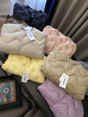 Детско леко пухено яке, унисекс, пълнеж бял гъши пух, есенно-зимно, кръгло деколте, свободна кройка