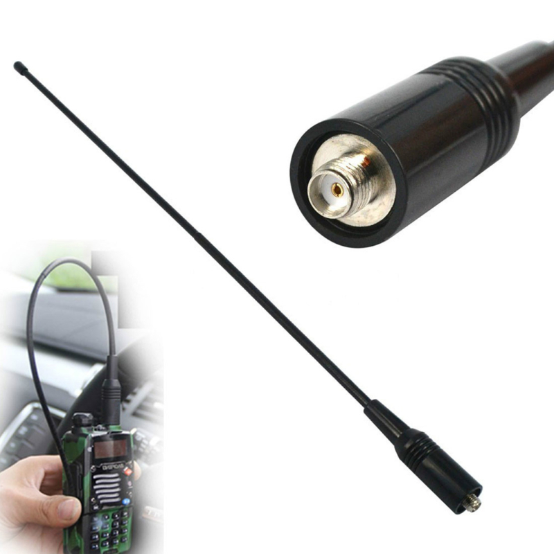 NA-771 SMA-F ženski antena za Baofeng UV-5R/UV-82/BF-888S; domet 3–5 km; bez baterije; otpornost na padanje