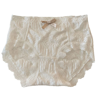 Ženske gaćice od pune čipke, prozračne, sa srednje visokim strukom, Jacquard tkanina, glavni materijal najlon, podstava od pamuka