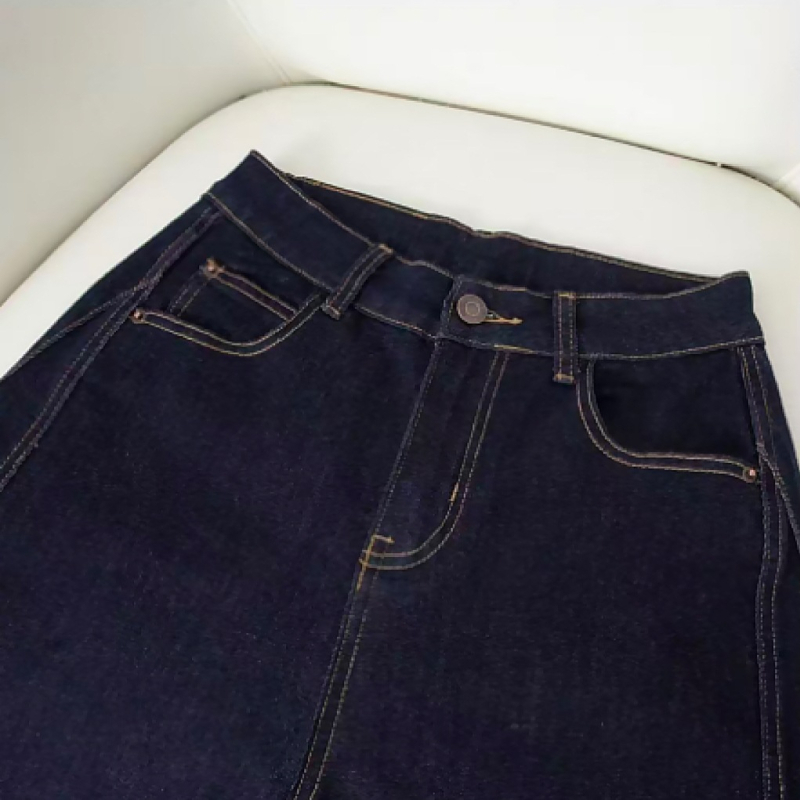 Džinsice srednjeg struka, mikroelastični denim pamuk s spandeksom, gušći materijal, stil Royal Sister (srednji struk; mikroelastičnost; denim pamuk s spandeksom; gušći materijal)