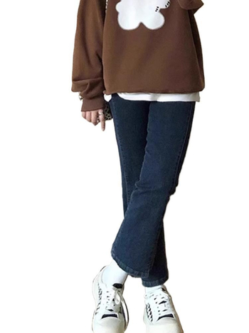 Traperice s mikro-flaire krojem, visokim strukom, distres detalji, kratka duljina, elastične